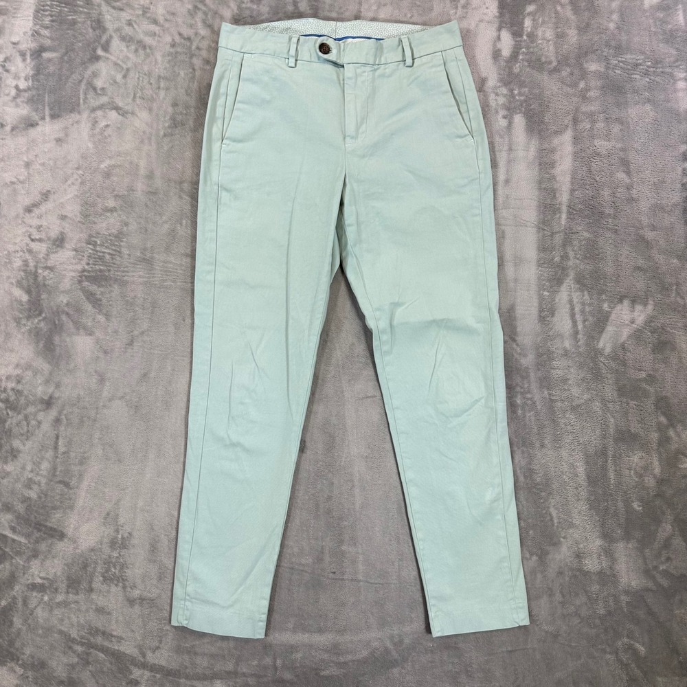Bonobos Slim Taper Chino Pants Mens Size 30x30 Light Mint Green Trousers